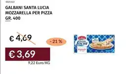 Prezzemolo e Vitale Galbani Santa Lucia Mozzarella per pizza offerta