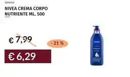 Prezzemolo e Vitale Nivea crema corpo nutriente offerta