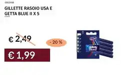 Prezzemolo e Vitale Gillette Rasoio Usa E Getta Blue II offerta