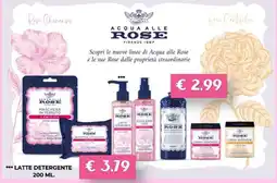 Kuadrifoglio Acqua alle Rose Latte Detergente offerta