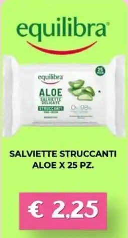 Kuadrifoglio equilibra salviette struccanti aloe offerta