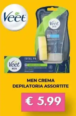 Kuadrifoglio Veet Men crema depilatoria offerta