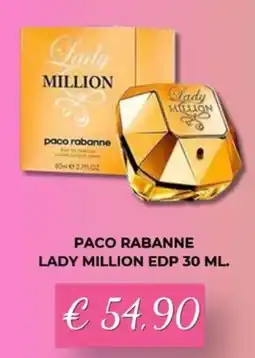 Kuadrifoglio Paco rabanne lady million edp offerta