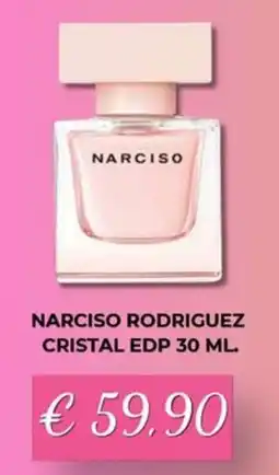 Kuadrifoglio Narciso Rodriguez Cristal EDP offerta