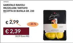 Prezzemolo e Vitale Garofalo Ravioli Mezzelune Tartufo Ricotta di Bufala offerta
