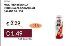 Prezzemolo e Vitale Milk Pro bevanda proteica al caramello salato offerta