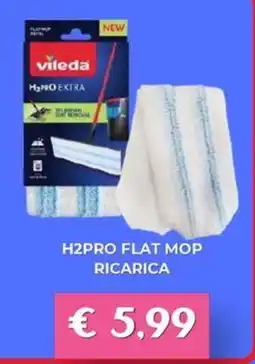 Kuadrifoglio Vileda H2PRO Flat Mop offerta