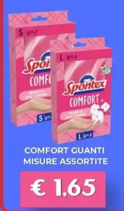 Kuadrifoglio Spontex Comfort+ guanti offerta