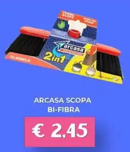 Kuadrifoglio Arcasa scopa bi-fibra offerta