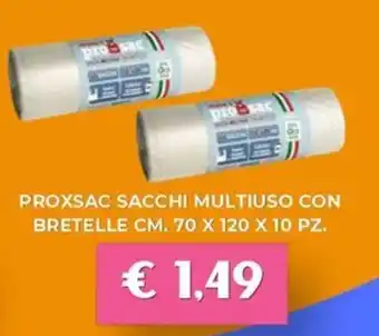 Proxsac sacchi multiuso con bretelle