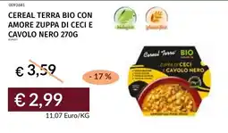Prezzemolo e Vitale Cereal Terra Bio zuppa di ceci e cavolo nero offerta