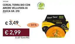 Prezzemolo e Vitale Cereal Terra Bio vellutata di zucca offerta