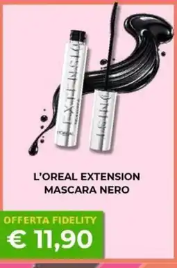 Kuadrifoglio L'Oreal Extension Mascara Nero offerta