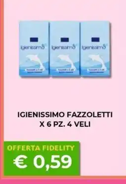 Kuadrifoglio Igienissimo fazzoletti offerta