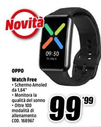 MediaWorld oppo Watch Free offerta