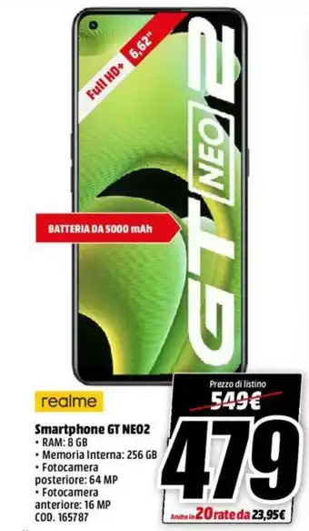 MediaWorld realme Smartphone GT NEO2 offerta