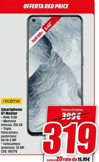 MediaWorld Realme Smartphone GT Master offerta