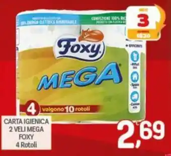 Carta igienica 2 veli mega Foxy