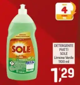Crai Detergente piatti Sole Limone Verde offerta