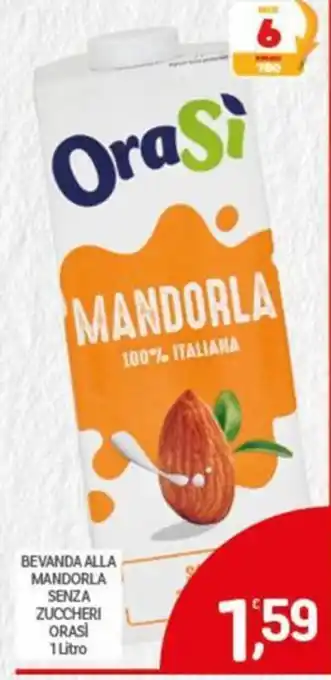OraSi bevanda alla mandorla senza zuccheri
