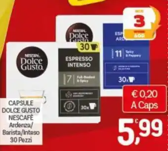 Capsule Dolce Gusto Nescafé Ardenza/Barista/Intenso