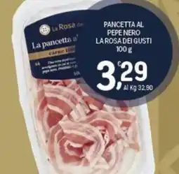 Crai Pancetta al pepe nero La Rosa dei gusti offerta