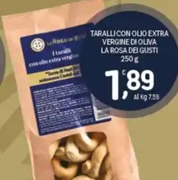 Crai Taralli con olio extra vergine di oliva La Rosa dei Gusti offerta