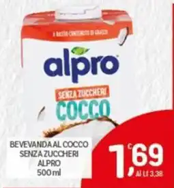 Crai Bevanda al cocco senza zuccheri Alpro offerta