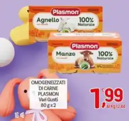 Crai Omogeneizzati di carne Plasmon offerta