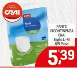 Crai Pants incontinenza Crai offerta