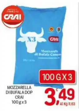 Crai Mozzarella di Bufala DOP Crai offerta