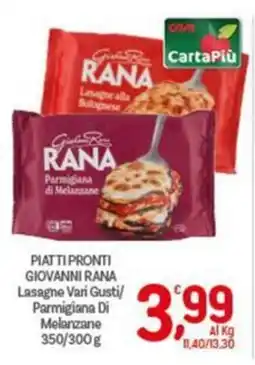 Crai Piatti Pronti Giovanni Rana offerta