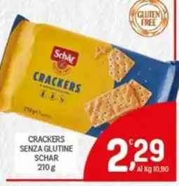 Crai Crackers senza glutine Schar offerta