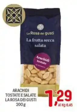 Crai Arachidi tostate e salate La Rosa dei gusti offerta