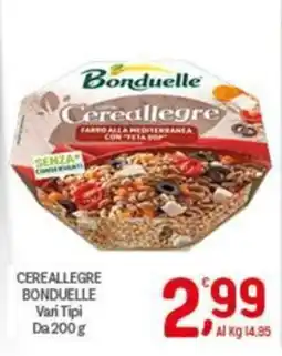 Crai Cereallegre Bonduelle offerta