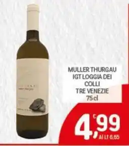 Crai Muller Thurgau IGT Loggia dei Colli Tre Venezie offerta