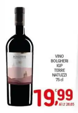 Crai Vino Bolgheri IGP Terre Natuzzi offerta