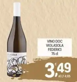 Crai Vino doc violasola federici offerta