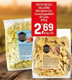Crai Pasta fresca Valleoro Mezzelune Con Carne/Cappelletti Al Crudo offerta
