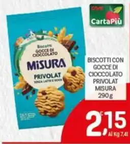 Crai Biscotti con gocce di cioccolato Privolat Misura offerta