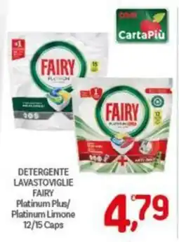Crai Detergente lavastoviglie Fairy Platinum Plus/Platinum Limone offerta