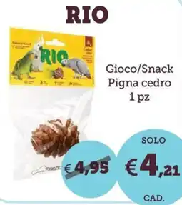 ZooPlanet Rio Gioco/Snack Pigna cedro offerta