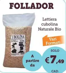 ZooPlanet Lettiera cubolina Naturale Bio offerta