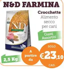 ZooPlanet N&D Farmina Crocchette Alimento secco per cani offerta