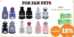 ZooPlanet Felpe per fan pets offerta