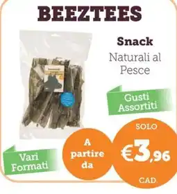 ZooPlanet Beeztees Snack Naturali al Pesce offerta