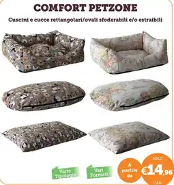 ZooPlanet Comfort Petzone Cuscini e cucce rettangolari/ovali sfoderabili e/o estraibili offerta