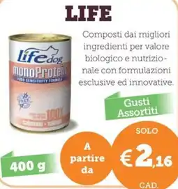 ZooPlanet Life dog monoProtein offerta