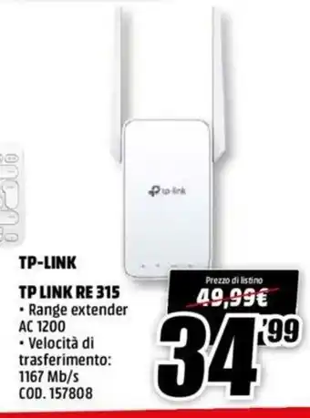 MediaWorld tp-link RE 315 offerta