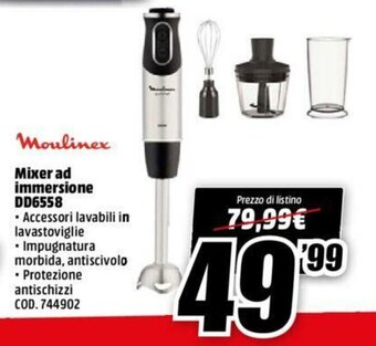 MediaWorld Moulinex Mixer ad immersione DD6558 offerta